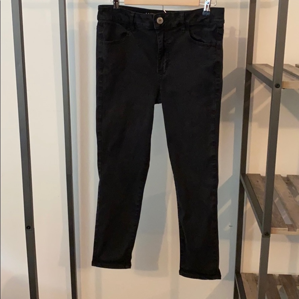 Black American Eagle Jegging Crop